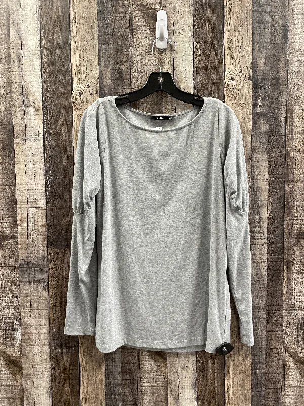 women's tops for date nightsTop Long Sleeve By Doe & Rae In Grey, Size: L