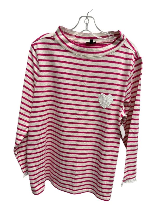 women's tops for relaxed weekendsTop Long Sleeve By Talbots In Pink, Size: 1x