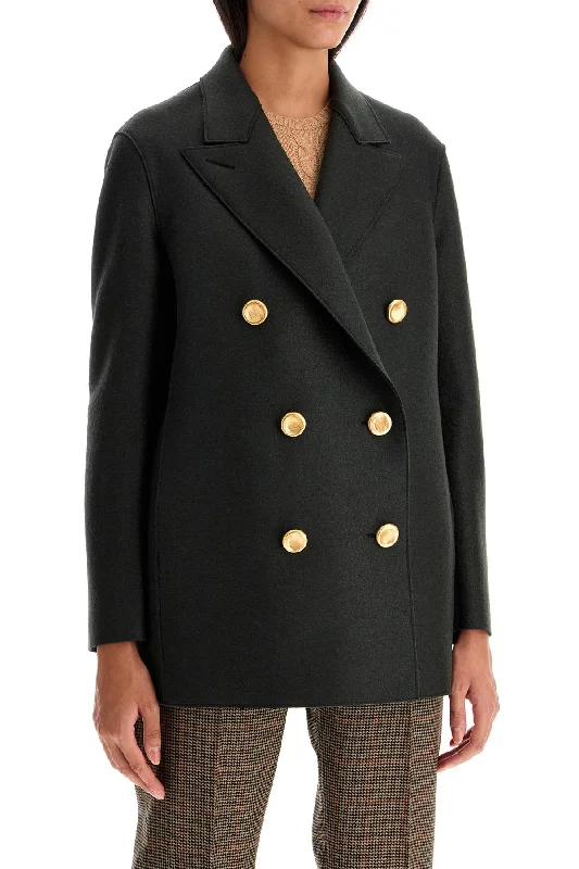 women's coats for statement-making outfitsHarris Wharf London Double-Breasted Wool Pressed Caban