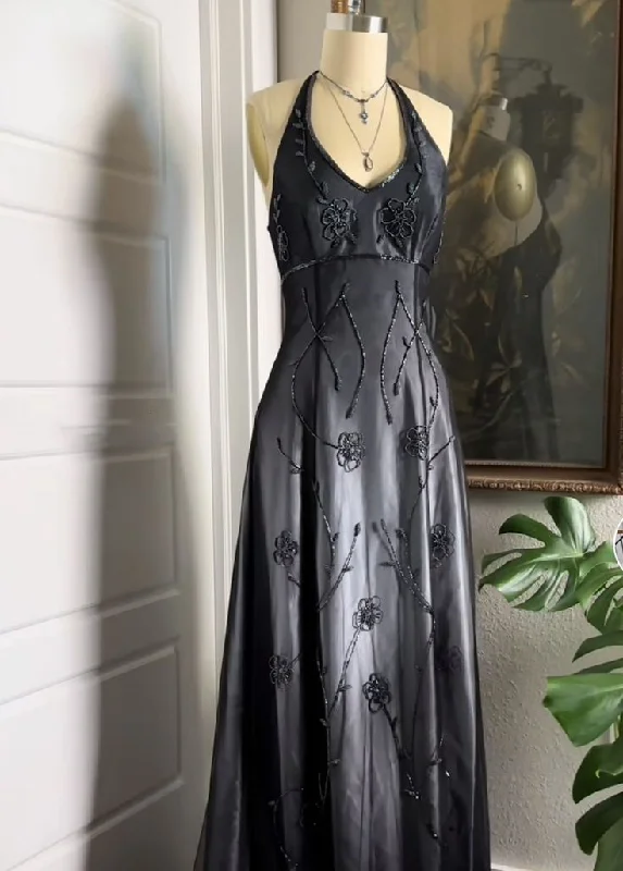 women's neon dressesBlack and gray low-key gorgeous exquisite beading elegant long Tulle ball gown evening dress prom dress gh3149