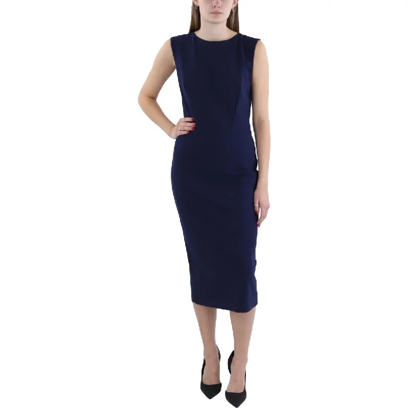 Empire DressChiara Boni Womens Midi Sleeveless Wear To Work Dress