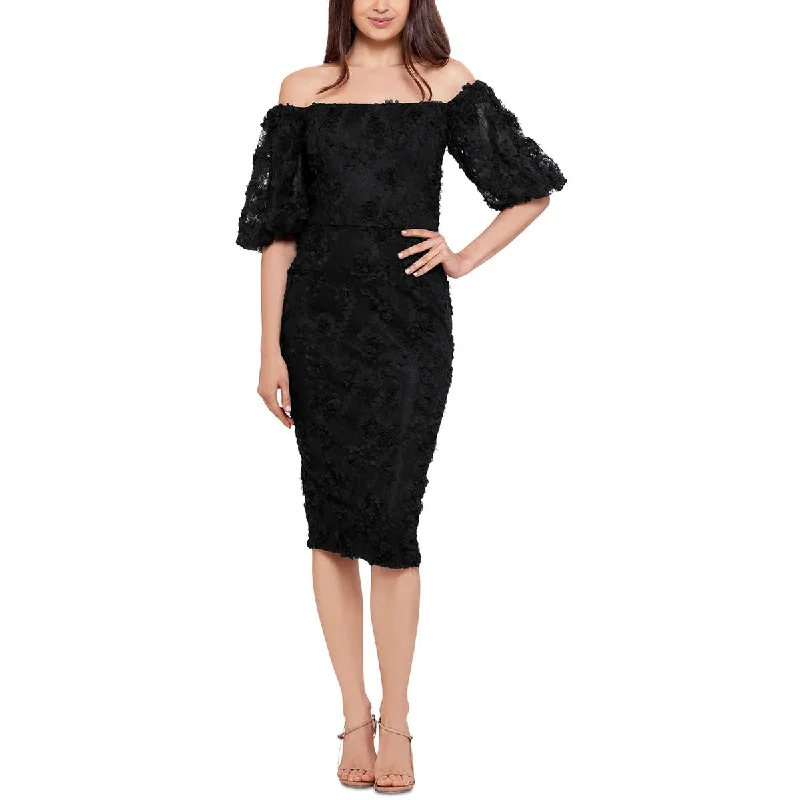 women's party dressesXscape Womens Lace Midi Cocktail and Party Dress