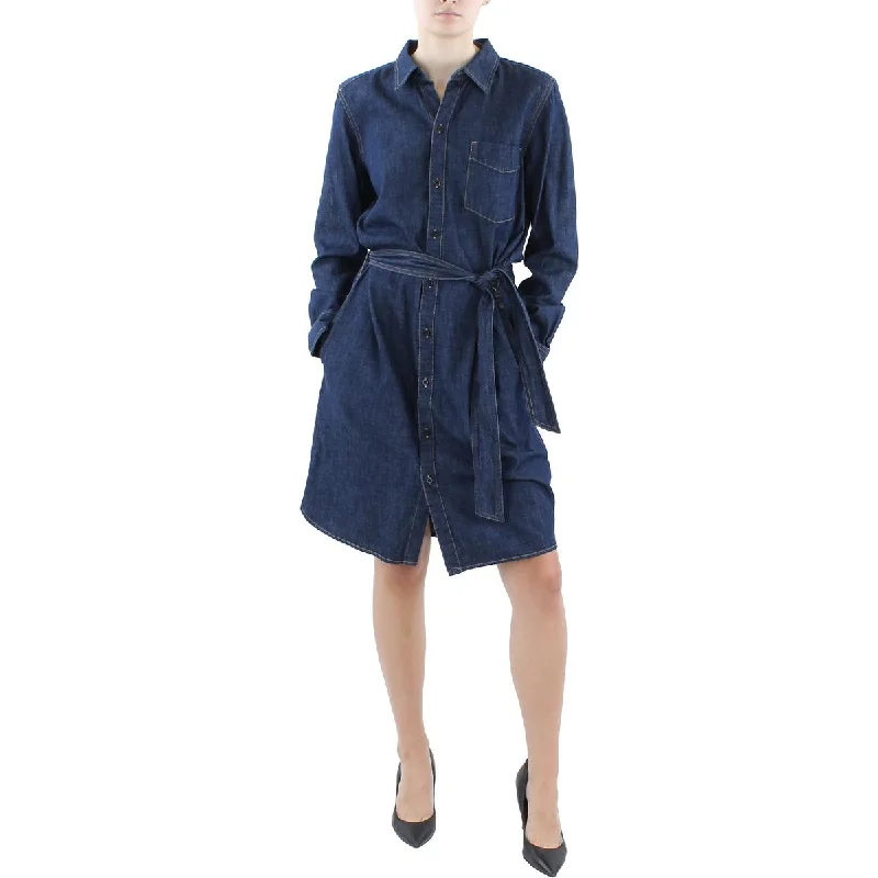 women's body-skimming dressesLauren Ralph Lauren Womens Cotton Midim Shirtdress