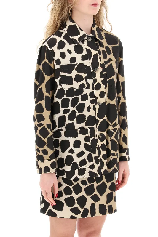 women's coats for tall womenMax Mara Studio Animal Print 'treasure