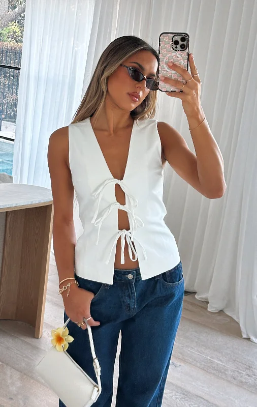 women's tops for those who love to shop for unique findsBits Of You Top White