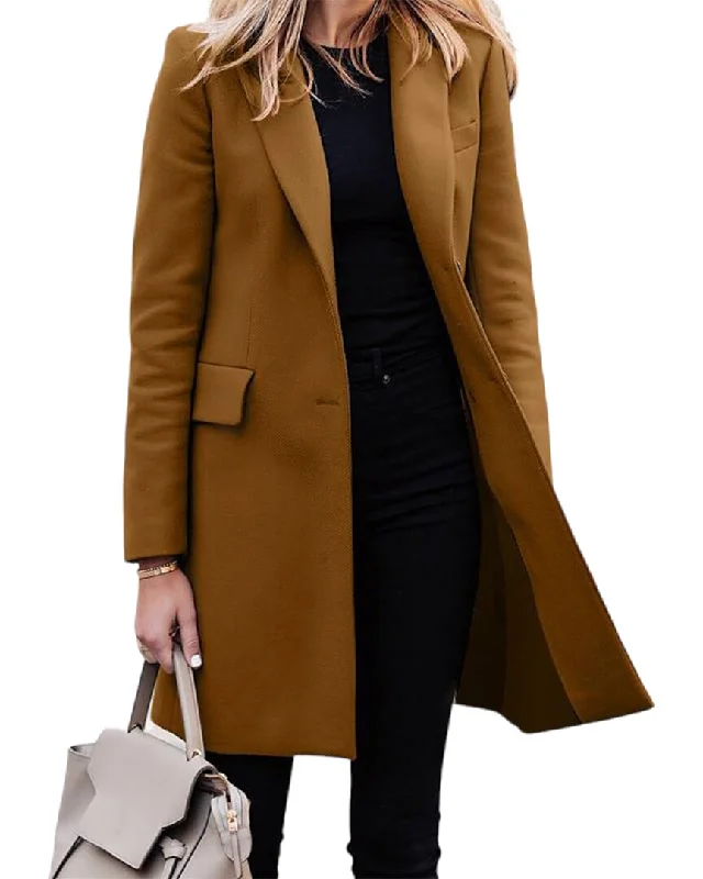 women's coats for tall womenRVHSWDS Long Trench Coat