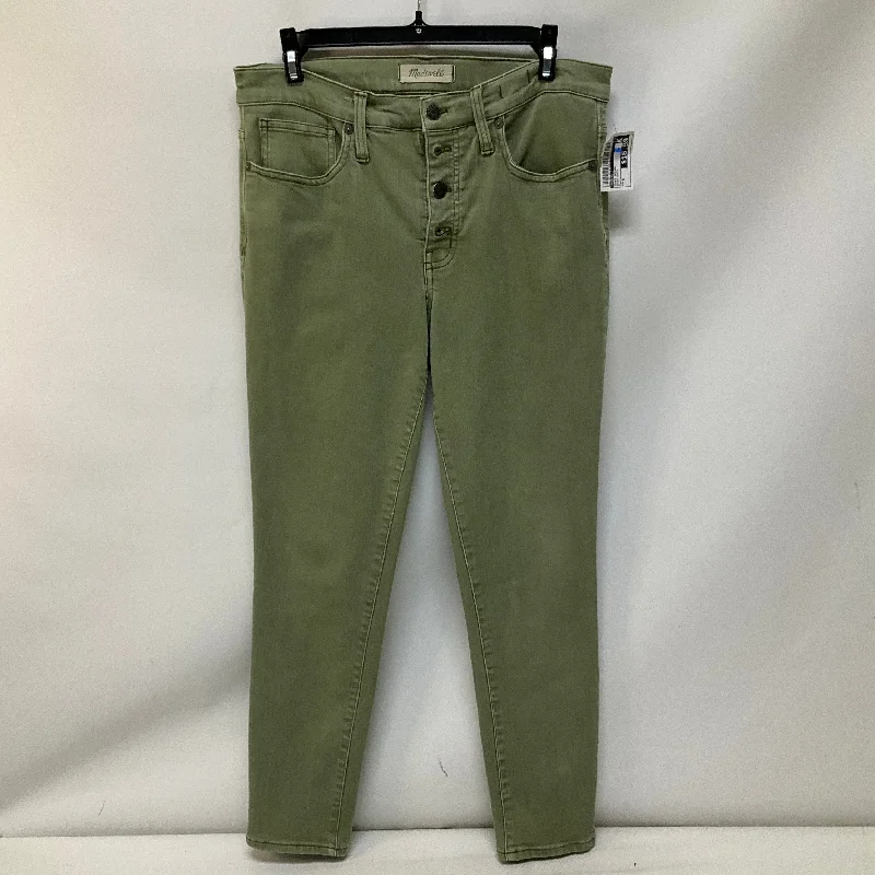 women's denim jeans for a flattering silhouetteJeans Skinny By Madewell In Green Denim, Size: 8