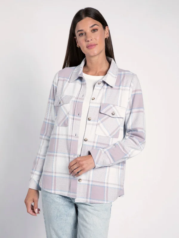 MAUVE BLUE PLAID