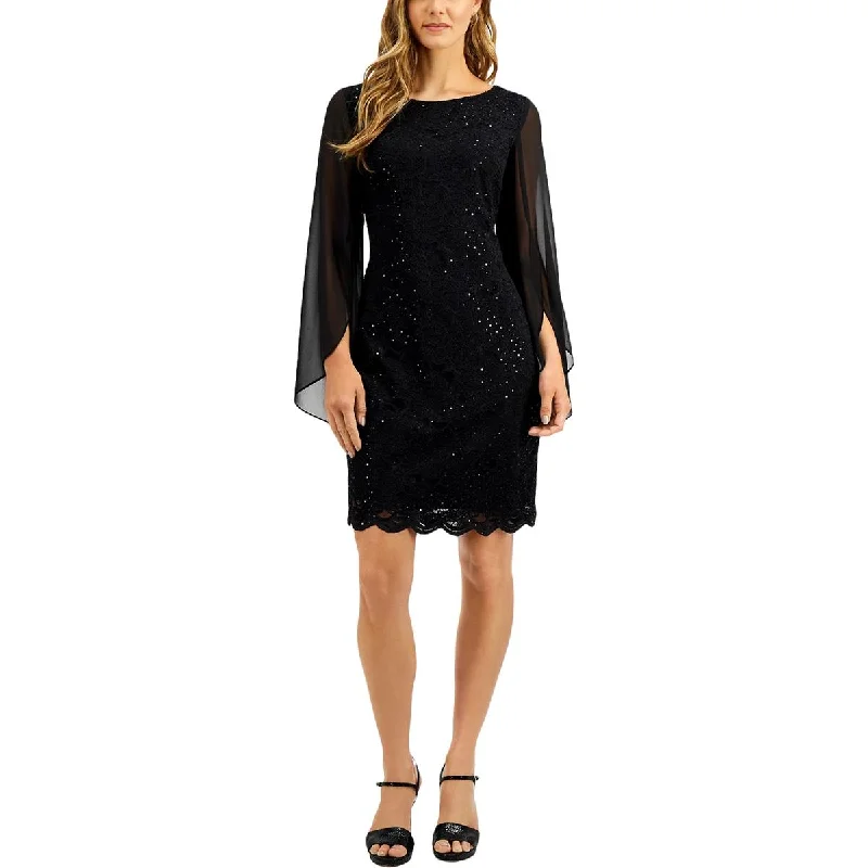 Floral DressConnected Apparel Womens Lace Midi Cocktail and Party Dress