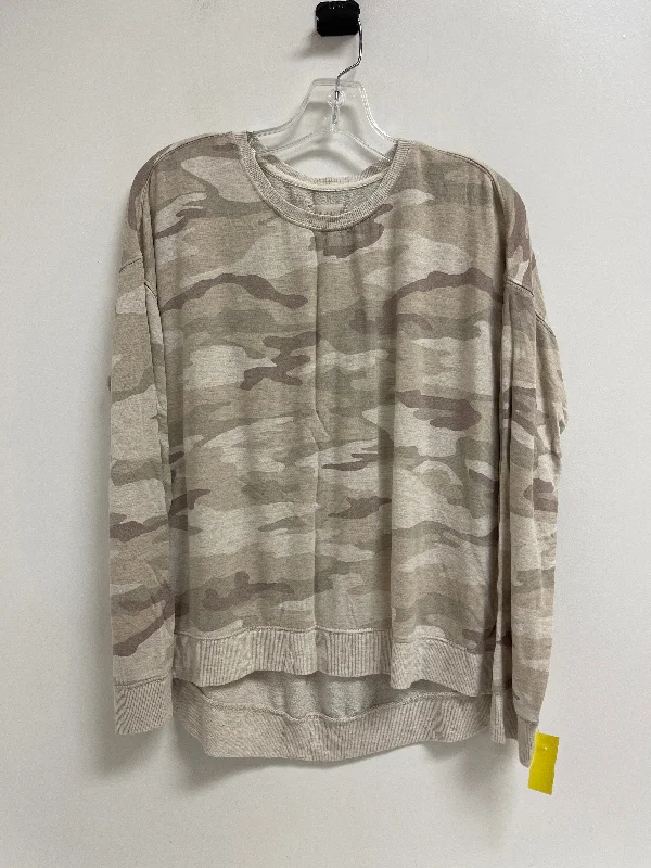 women's tops for vintage fashion enthusiastsTop Long Sleeve By Altard State In Camouflage Print, Size: S