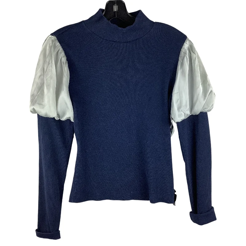 women's tops for those who love bold and vibrant colorsTop Long Sleeve By Cmc In Navy, Size: S