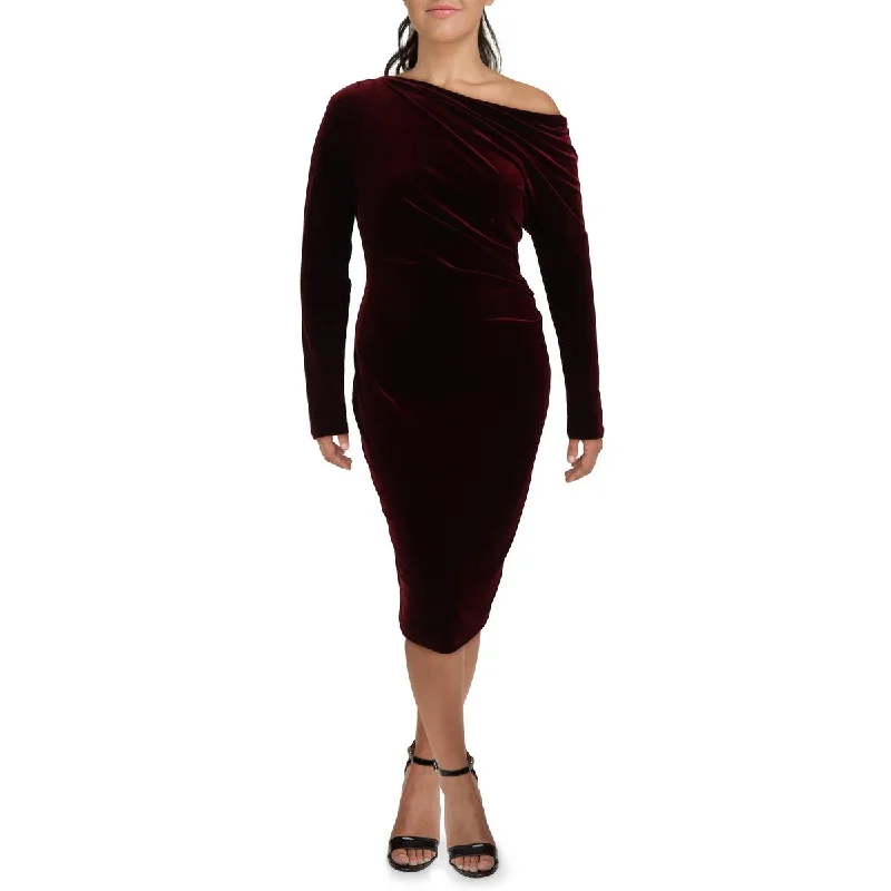 Party DressLauren Ralph Lauren Womens Velvet Midi Cocktail And Party Dress