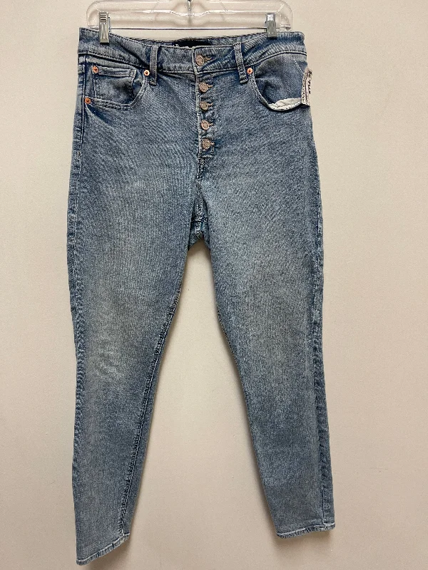 women's denim jeans with cotton blendJeans Skinny By Gap In Blue Denim, Size: 12