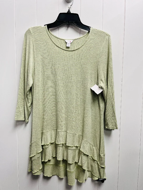 women's tops for those who want to add a personal touch to their wardrobe with unique and one-of-a-kind piecesTop Long Sleeve By Intro In Green, Size: L