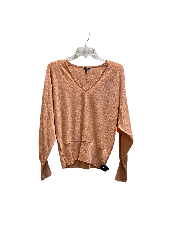 women's tops for those who want to stay cool and chic during warmer weatherTop Long Sleeve By Express In Orange, Size: M