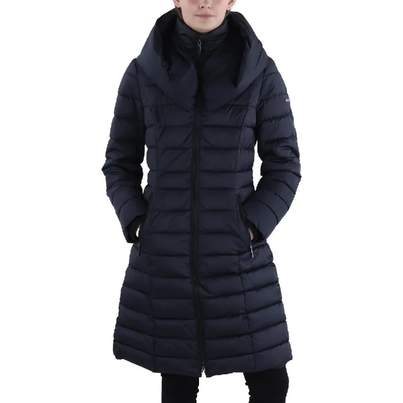 women's coats with removable fur liningsWomens Hooded Long Parka Coat