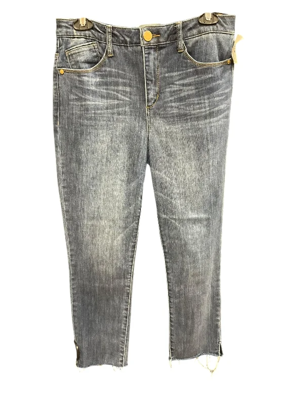 women's denim jeans for a relaxed lookJeans Straight By Wit & Wisdom In Blue Denim, Size: 6