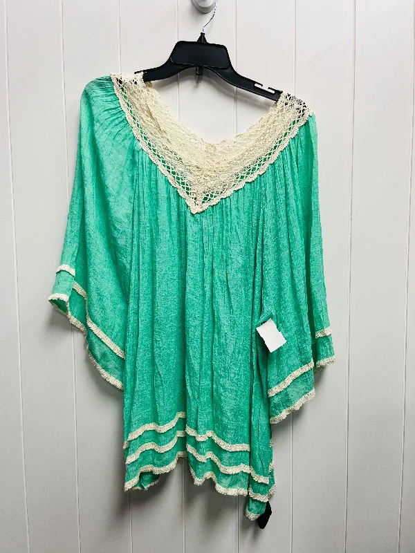 women's tops for those who want to add a touch of sophistication to their casual attireTop Long Sleeve By Entro In Green, Size: L