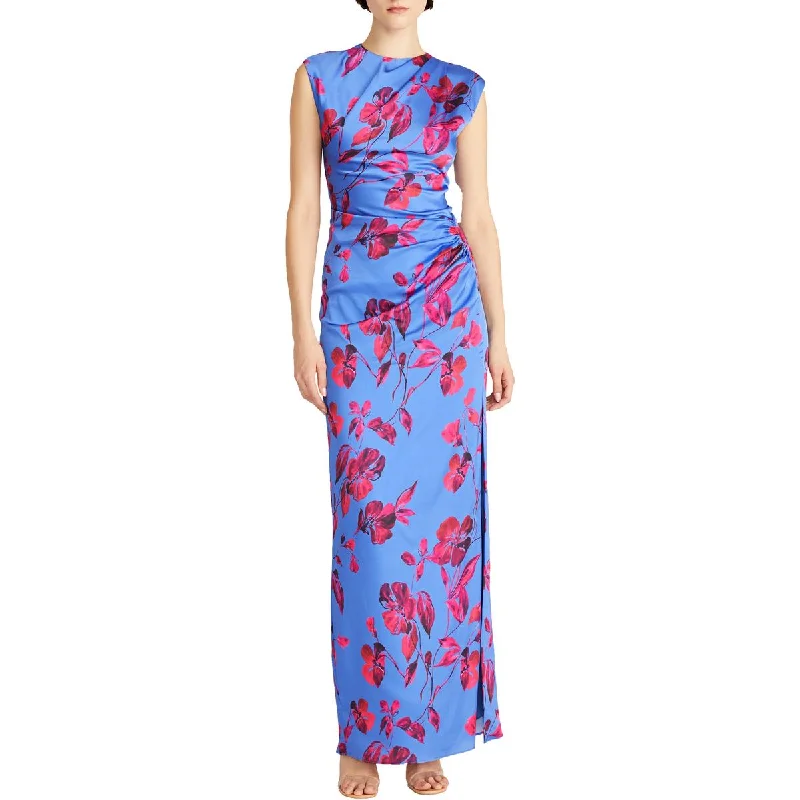 women's designer dressesML Monique Lhuillier Womens Split Hem Full Length Midi Dress