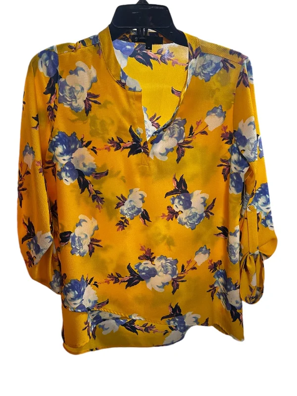 cropped women's topsTop Long Sleeve By Gibson In Yellow, Size: S