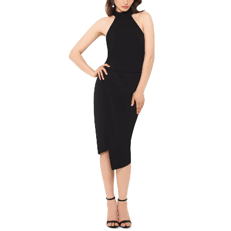 women's bodycon dressesBetsy Adam Women's Asymmetrical Hem Bodycon Dress Black Size 2