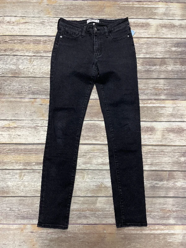 women's stone-washed denim jeansJeans Skinny By Abercrombie And Fitch In Black, Size: 6