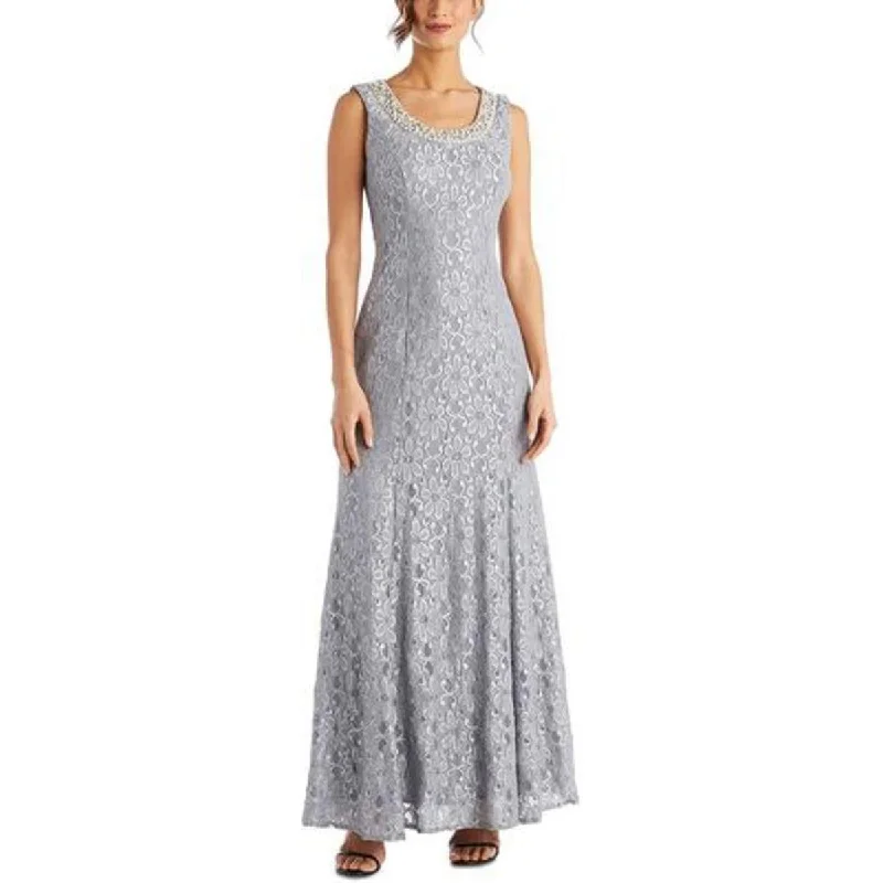 Floral DressR&M Richards Womens Lace Embellished Evening Dress