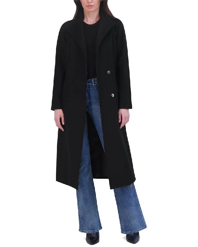 women's coats for those who love to experiment with fashionTahari Wool-Blend Wrap Coat