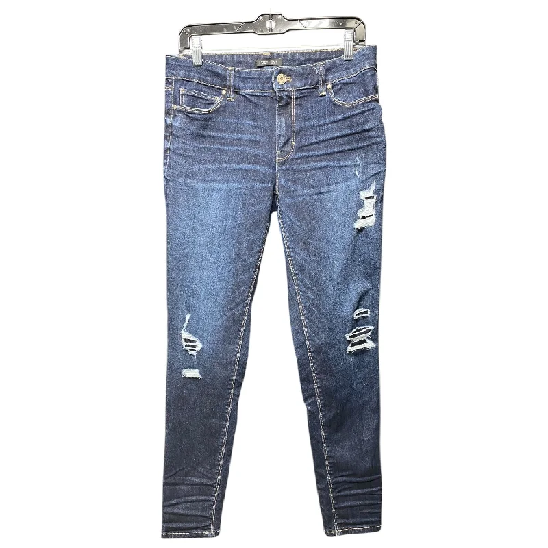 women's denim jeans with zippersJeans Skinny By White House Black Market In Blue Denim, Size: 8