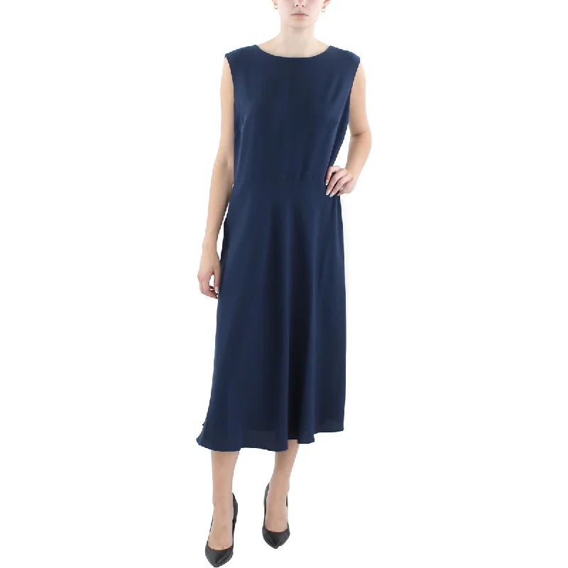 Chiffon DressLauren Ralph Lauren Womens Raukty Crepe Colorblock Midi Dress