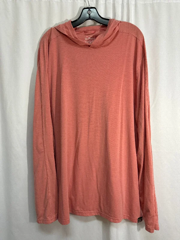 women's tops with flutter sleevesTop Long Sleeve By L.l. Bean In Peach, Size: Xxl TALL