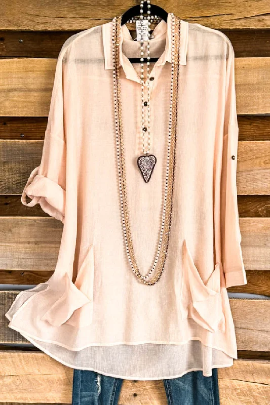 women's tops for those who want to stay updated with the latest fashion trendsBeach Walk Breeze Tunic - Nude