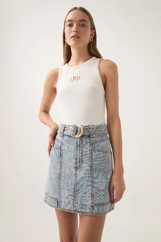 Ray Denim Mini Skirt