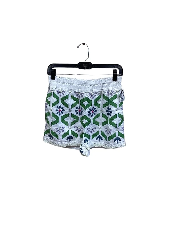 women's high-slung shortsGreen & White Shorts Anthropologie, Size Xs