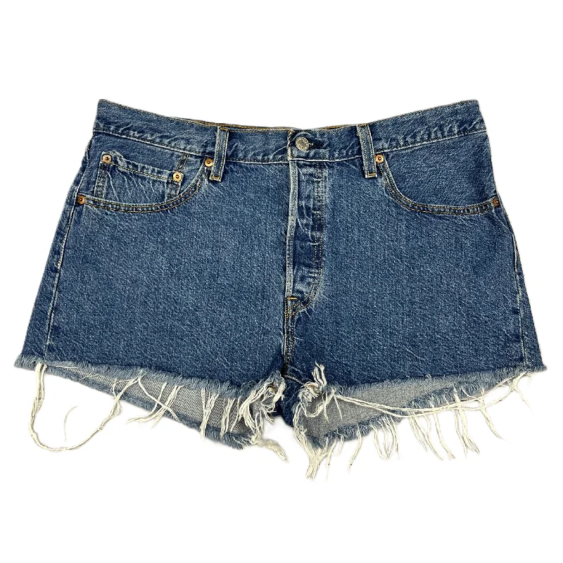 women's flared shortsBlue Denim Shorts By Levis, Size: 12