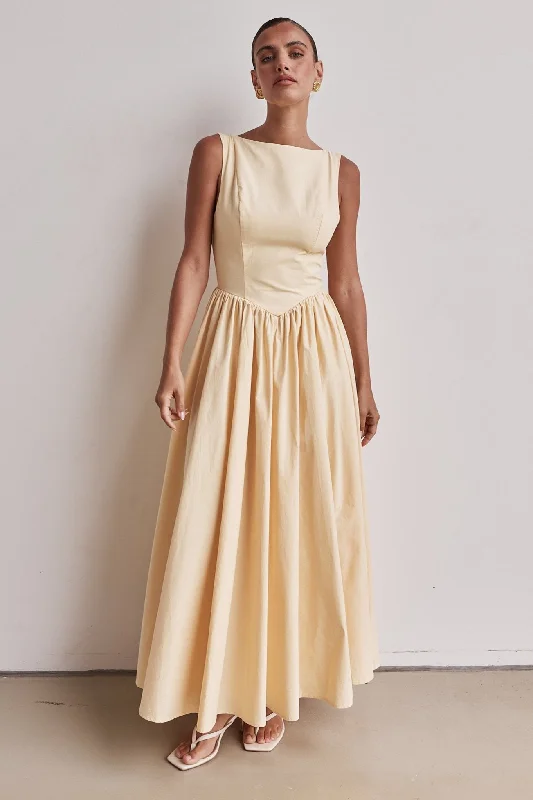 Lace DressDevin Maxi Dress (Yellow)