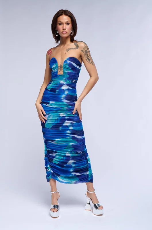 Velvet DressCITY SHOW RUCHED MAXI DRESS