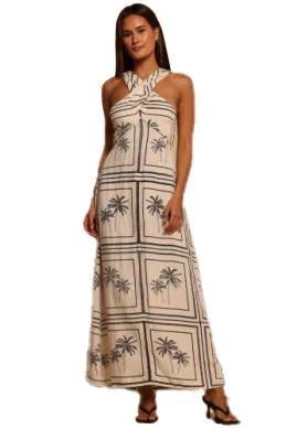 women's tall dressesShore Malia Maxi Dress - Block Palms