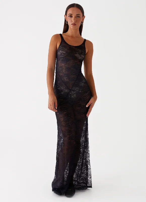 Glitter DressMaybe Next Time Maxi Dress - Black