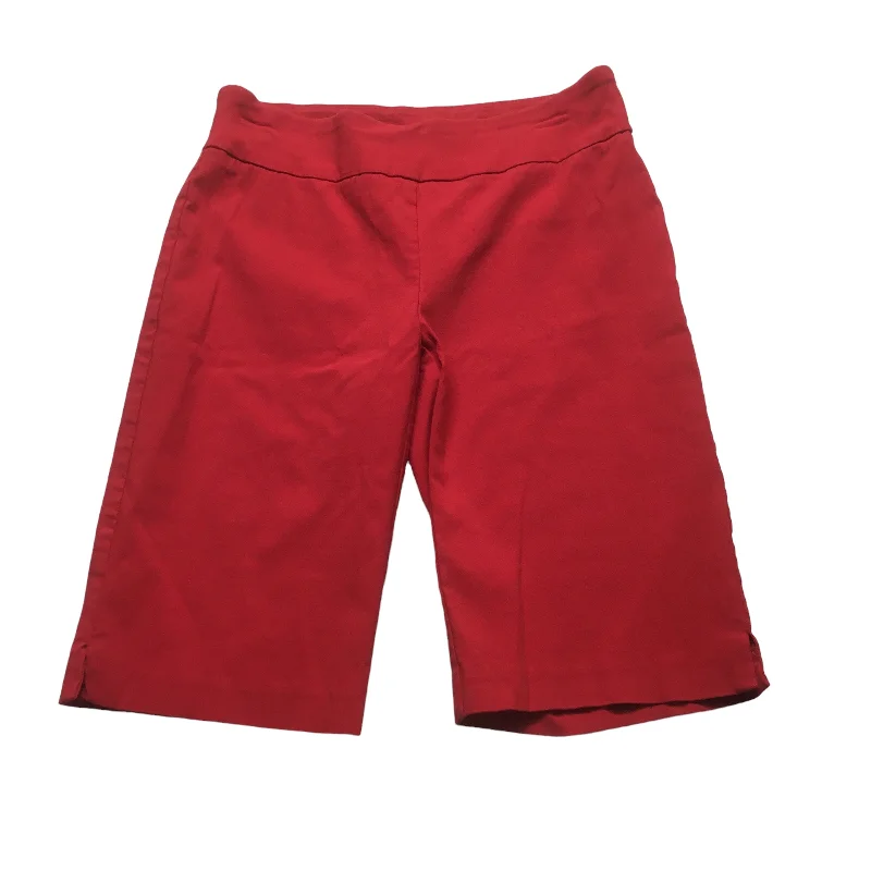 women's knee-length shortsRed Shorts Attyre, Size 4