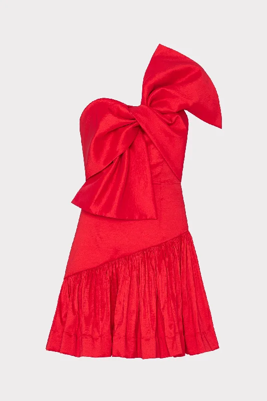 Ball Gown DressHarley Bow Taffeta Mini Dress