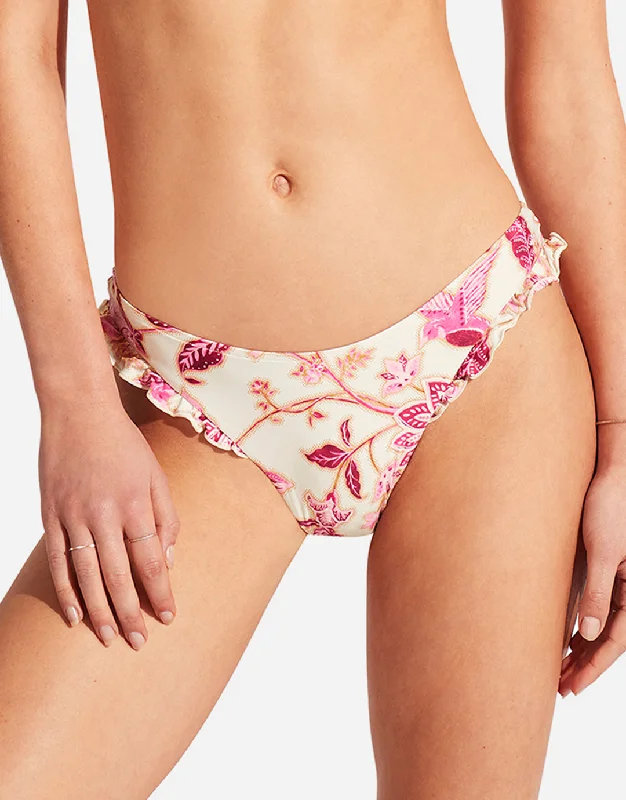 Sustainable Female SwimwearSilk Road High Cut Rio Bikini Pant - Pink