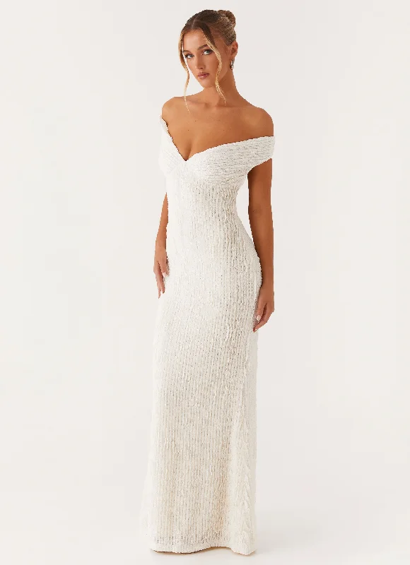 women's club dressesChantelle Maxi Dress - Ivory