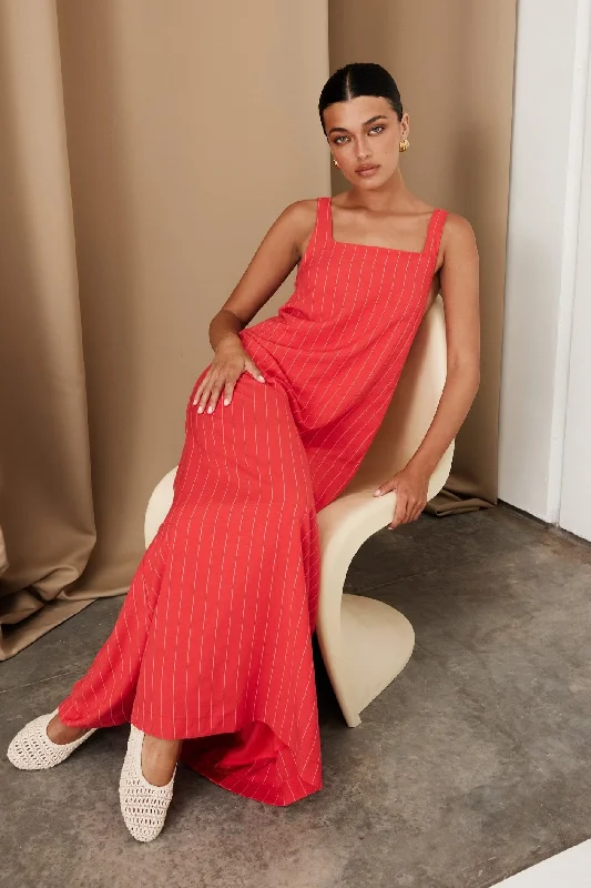 Laced DressCannes Maxi Dress (Red)