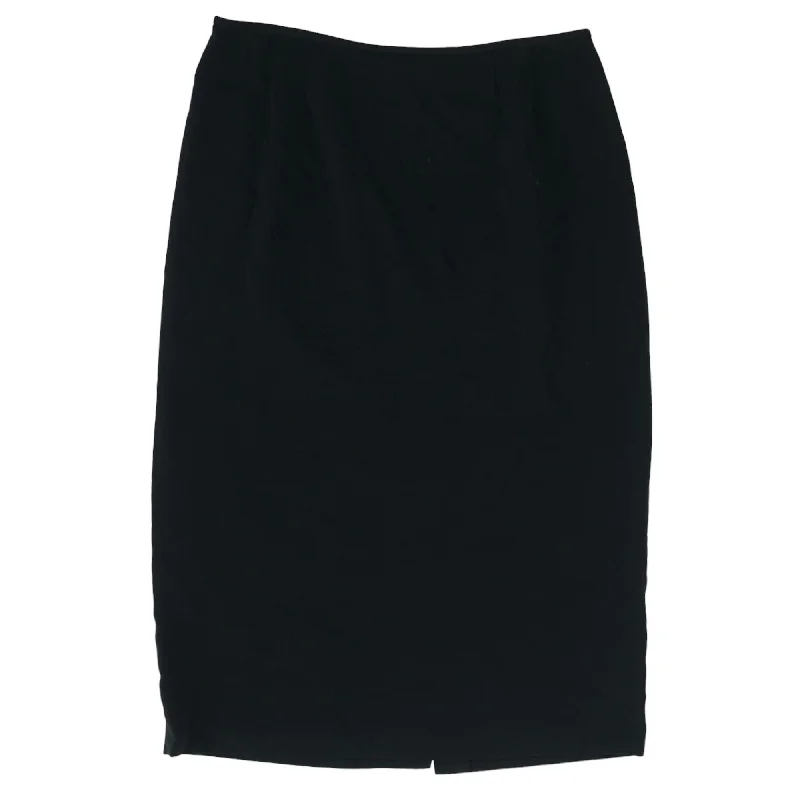 women's work skirtsBlack Solid Maxi Skirt