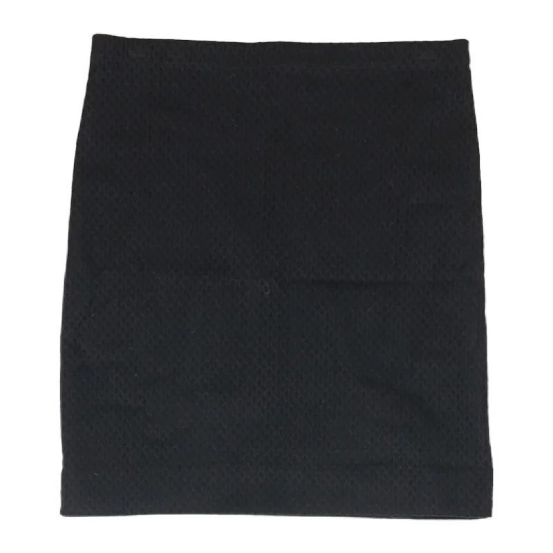 women's casual skirtsBlack Solid Midi Skirt