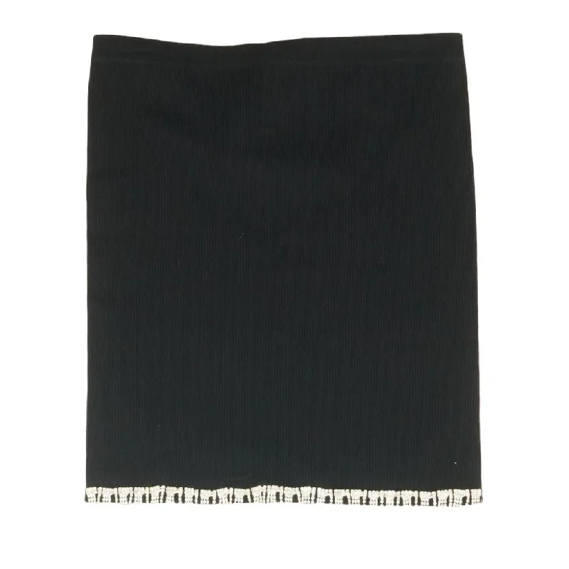 women's A-line skirtsBlack Solid Mini Skirt