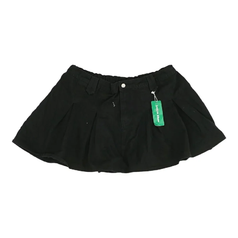 women's pencil skirtsBlack Solid Mini Skirt