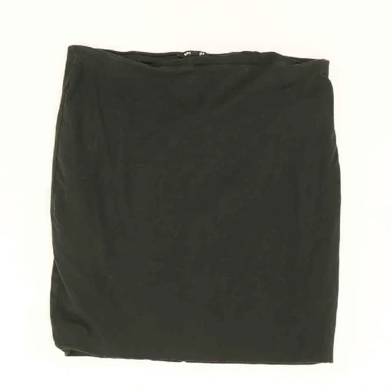 women's circle skirtsBlack Solid Mini Skirt