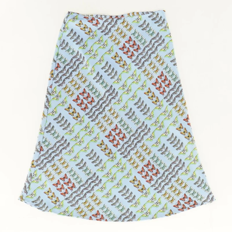 women's fair-trade solid-color skirtsBlue Animal Midi Skirt